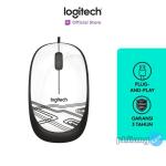 Logitech M105 Mouse Kabel USB Optical - White