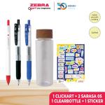 Zebra Paket Pulpen Sarasa Clip 05 - Clickart - FREE Clear Bottle