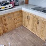 kitchen set bawah# permiter dari kayu jati belanda