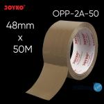 Opp Tape Lakban Cokelat Joyko OPP-2A-50M ~ 100M 48mm Strong Adhesive - OPP-2A-50M