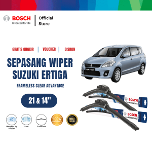 Wiper Frameless Bosch untuk Mobil Suzuki Ertiga 21 dan 14 inchi