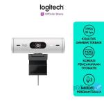 Logitech Brio 500 Webcam Full HD HDR dan Noise Cancelling - Off White