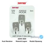 Gantungan Adhesive Hook Tempel Dinding Perekat Joyko Stainless Steel