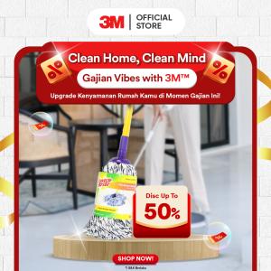 3M™ Scotch-Brite™ Pel Katun Bulat, Lebih cepat kering dan tahan lama