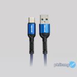 Rexus USB Kabel Data CB167C 1M Type C Fast Charging 2.4A - Biru
