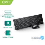 Keyboard Mouse Wireless Robot KM4000 Combo Bluetooth Receiver USB