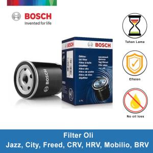 Bosch Filter Oli Honda Jazz, City, Freed, CRV, HRV, Mobilio, BRV 1 Pcs