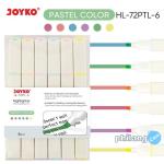 Penanda Berwarna Highlighter Joyko HL-72FRN ~ 72PTL 6 Warna - Pastel