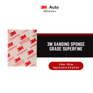 3M Sanding Sponge Grade Superfine size 4.5 inX 5.5 in 1 Box isi 20 sponge