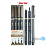 Calligraphy Brush Pen Pena Kuas Kaligrafi Joyko CBP-332-4 1 Set 4 Pcs