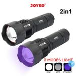 LED & UV Flashlight Senter LED dan Ultraviolet Joyko FL-92LED/UV