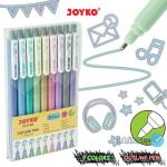 Pulpen Jel Warna Outline Gel Pen Color Joyko CLP-58 9 Warna 1.0 mm