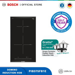 Bosch PIB375FB1E Domino Induction Hob Kompor Induksi Hitam Serie 6