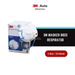 3M MASKER 8822 RESPIRATOR P2 VALVED - 1 Box ( 10 Masker )