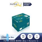 PaperOne Kertas F4 75gr Copier 1 Box (2500 lembar) Kertas HVS