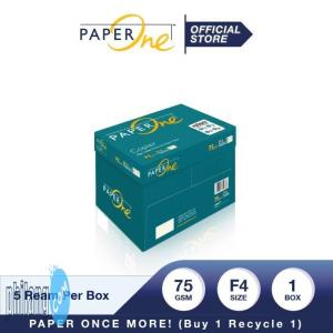 PaperOne Kertas F4 75gr Copier 1 Box (2500 lembar) Kertas HVS