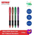 KENKO BALLPEN Semi Gel RX-7 Black Retractable Random Color