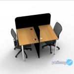 Meja kerja Staff partisi 2 3 4 6 orang /Meja kantor Murah aesthetic - 2 Staff Sonoma