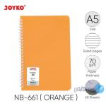 Ruled Notebook Diary Agenda Buku Catatan Bergaris Joyko NB-661 60 hal - Orange