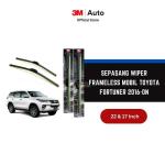 3M Wiper Frameless Mobil Toyota Fortuner 2016-on - 22 dan 17 inch