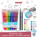 Color Gel Pen Pena Jel Warna Joyko GPC-297 Diamond Art2 12 Warna 0.5mm