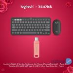 Logitech x SanDisk Exclusive Pebble 2 Mouse Keyboard Graphite