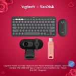 Logitech x SanDisk Exclusive Pebble 2 Mouse Keyboard Webcam Graphite