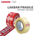 Isolasi Lakban fragile Merah STAR TAPE 50Yard/Lakban bening 80Yard