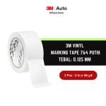 3M Vinyl Marking Tape 764 Putih, 2 in x 36 yd, tebal: 0.125 mm