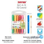 Silky Crayon Krayon Halus Joyko SLC-A Warna Colors - SLC-A-12Warna