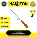 Hasston Obeng Radio CRV Wishki / Obeng Plastik / Screwdriver (2519) - 3inch x 3mm (-)