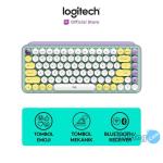 Logitech POP Keys Keyboard Wireless Mechanical Compact, Emoji Keys - Daydream