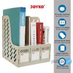 Box File Keranjang Plastik Rakit 3 Susun Joyko BOF-3GR Grey
