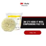 3M 5711 Hook-it Wool Compounding Pad 9 in - Foam Poles mobil - 1 Pad