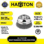 Hasston Sikat Mangkok Kepang 3" / Cup Brush Model Spiral (3440-011) - Art 3440-001