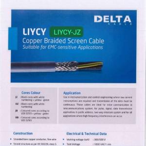 KABEL Screen LIYCY-JZ 3x1.5mm² 300/500V Cable DELTA
