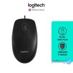 Logitech B100 Mouse Kabel USB Optical