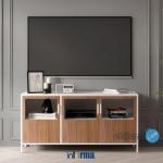 Informa - Meja Tv - Savana Rak Tv High Stand - Cokelat/Putih