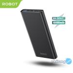 ROBOT PowerBank RT11 Purple Gradient 10000 mAh Dual Input Output - BLACK