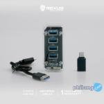 Rexus USB Hub 3.1 H336 4 Port + Converter Type C