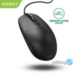 ROBOT Optical Mouse Office Wired M102 Mouse Berkabel PC Garansi 1thn