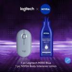 Logitech X NIVEA Exclusive Bundle - M350 Mouse Wireless Blue