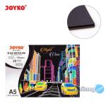 Joyko Black Sketch Pad Buku Gambar Sketsa Hitam 150 gsm 20 Sheets - PAD-3000