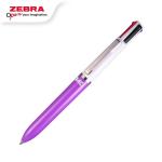 ZEBRA A-4C MULTIFUNCTION BALLPEN 4 warna Dalam Satu Pulpen (SATUAN) - Merah Muda