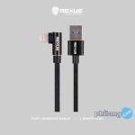 Rexus USB Cable Data CB135C Type C 2M Fast Charging 2.4A - Abu-abu