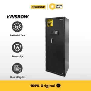 Krisbow Gun Safe Brankas Penyimpanan 10 Senapan - Hitam