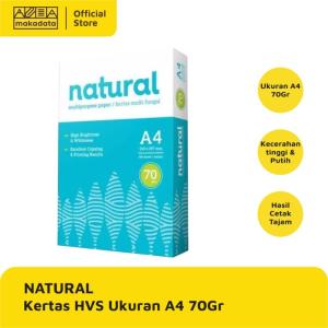 KERTAS HVS | PRINT | FOTOCOPY NATURAL A4 70 GRAM (1RIM)