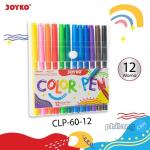 Pulpen Pena Warna Color Pen Joyko CLP-60 - 12 Warna