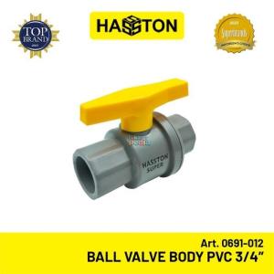 Hasston Ball Valve Body PVC 3/4'' / Katup Bola / Stop Kran (0691-012)