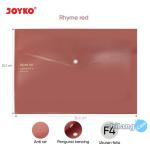 Map Kancing Plastik Data Bag Tas Joyko DBG-109 - Rhyme Red